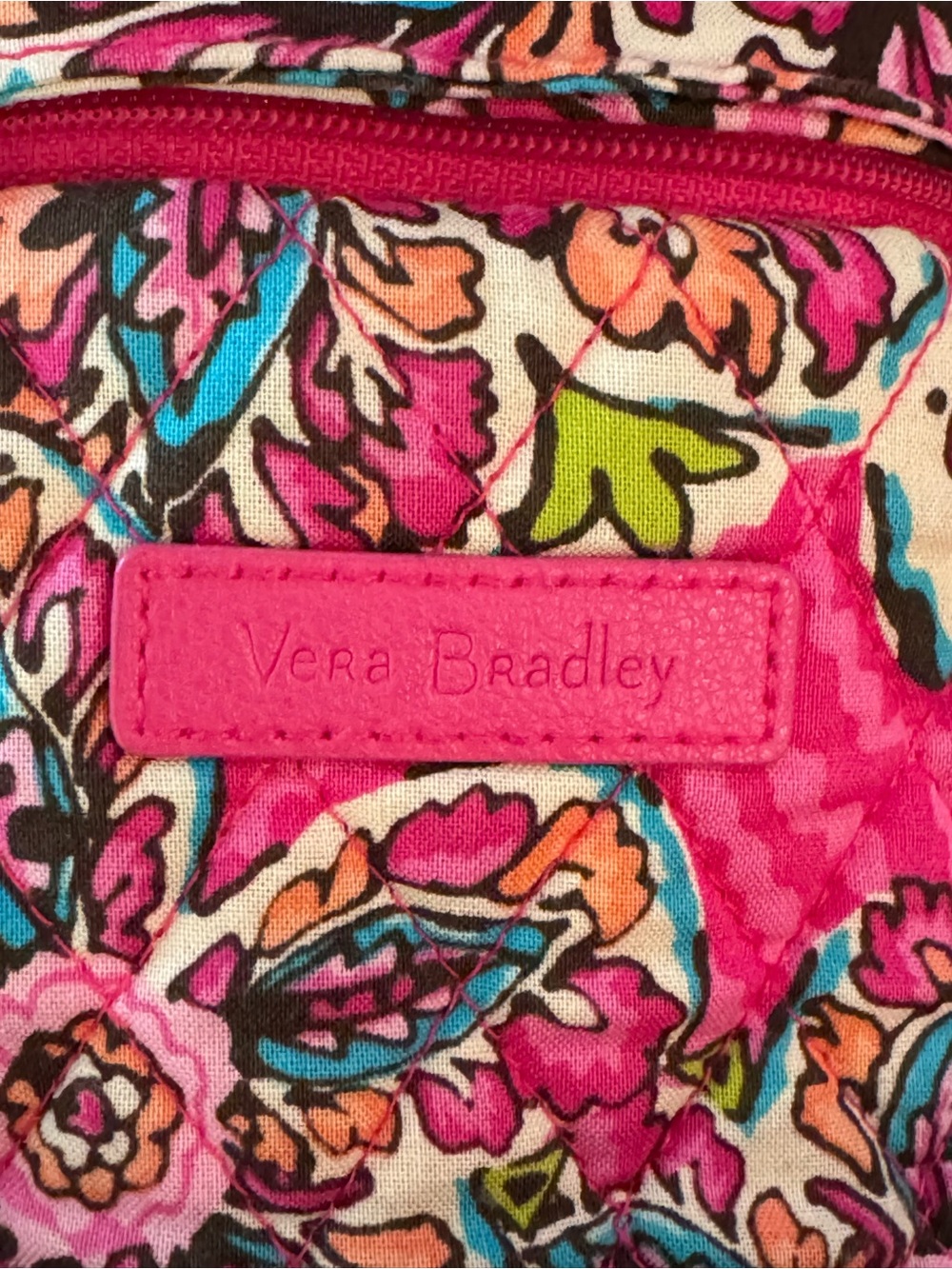 Vera Bradley Essential Backpack Resort Medallion Quilted Cotton Laptop Retired - Picture 9 of 16